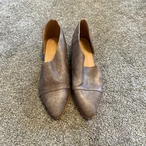 Catherine Malandrino Womens Size 7 Zwan Gray Flats D’orsay Cutout Shoes